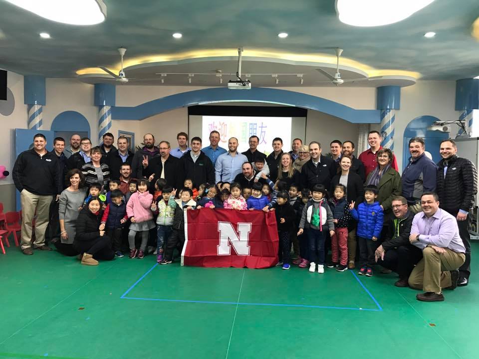 Nebraska LEAD 35 fellows visit a kindergarten class in Shanghai, China. As part of the two-year agricultural leadership development program, Nebraska LEAD fellows participate in a 14-16 day international travel seminar.