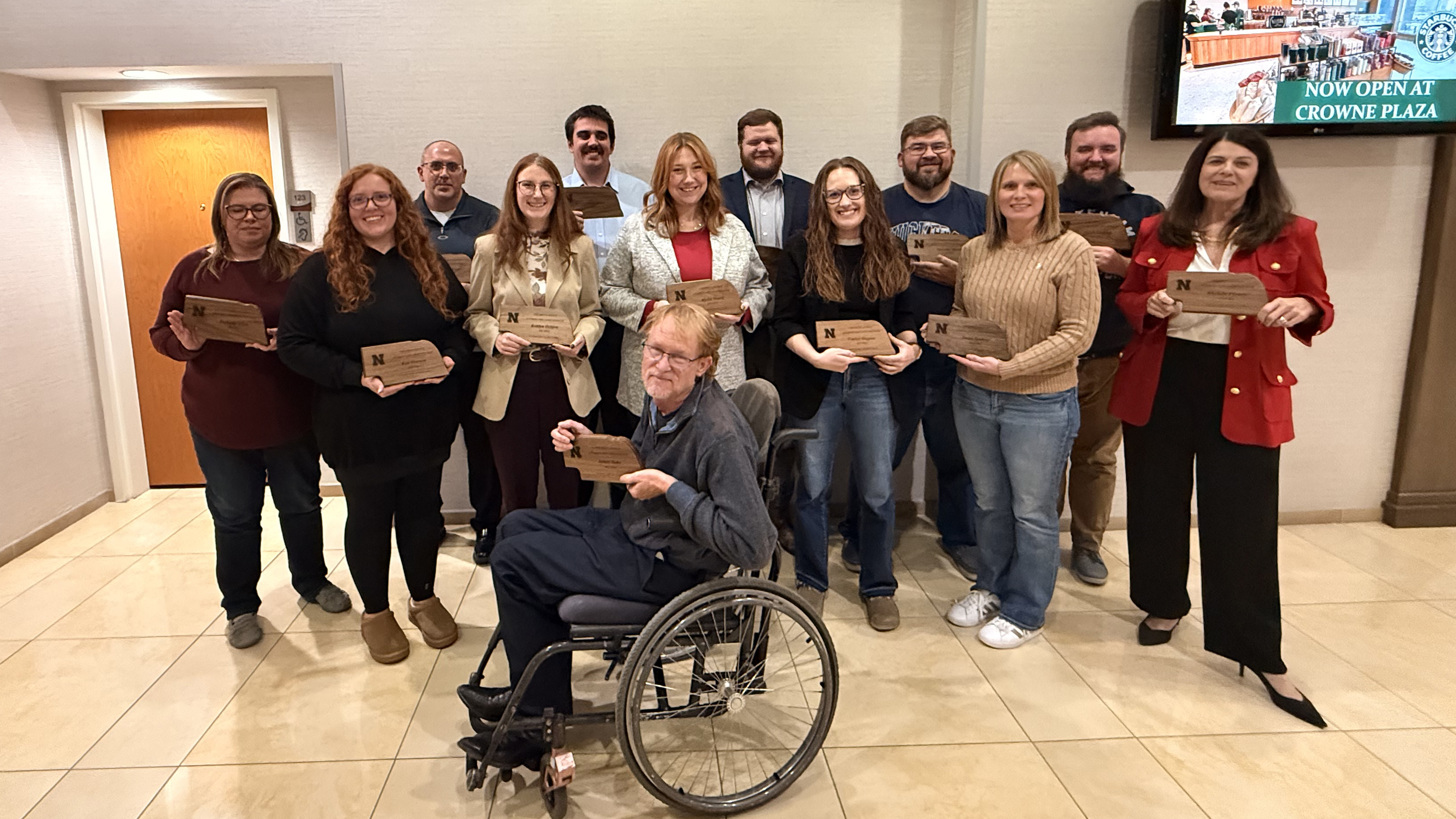 Fifteen rural Nebraska attorneys recently completed the University of Nebraska College of Law’s Children’s Justice Attorney Education Fellowship program. The attorneys include (back row, from left): Mark Moore, Jacob Meyer, Remington Slama, Timothy Matas and Jason Sanford; (second row, from left) Bethany Allen, Kali Pearson, Kaitlyn Oeltjen, Alyssa Slama, Emilee Higgins, Tonia Soukup and Rhonda Flower; (front) James Drake. Not pictured are Kasey Hahn and Andrew Hanquist.