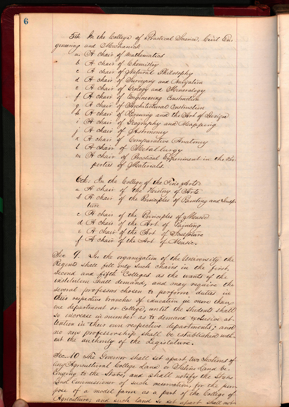 University of Nebraska charter, page 4