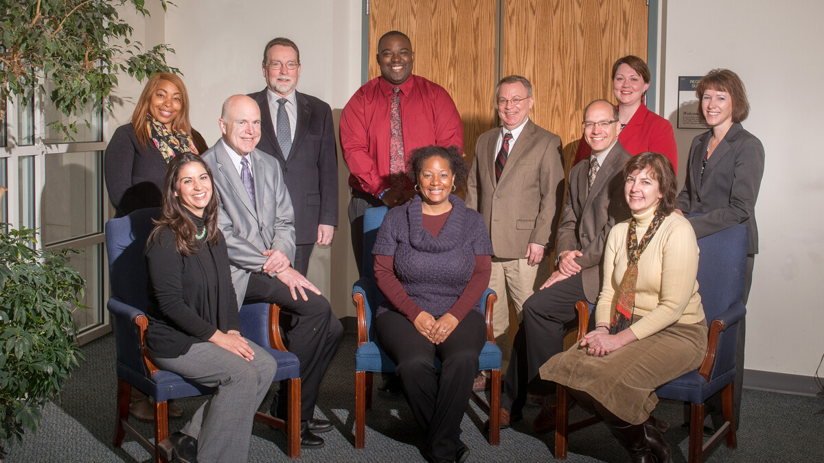 Left to right: Kelli King, Renee Batman, Pat McBride, Dan Hoyt, Andre Fortune, Jeanette Jones, Peter Pinnell, Bill Watts, Heather Ockenfels, Deborah Minter, Amy Goodburn
