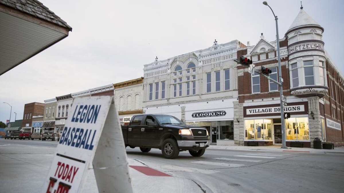 Downtown Auburn, Nebraska.