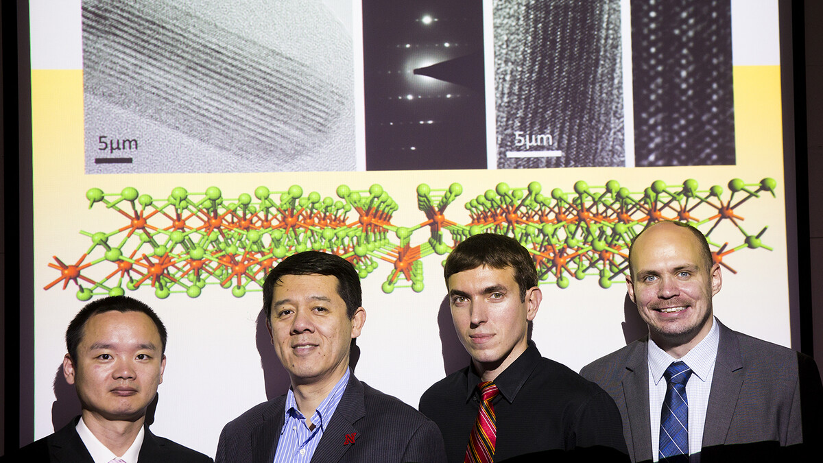 UNL chemists involved in the studies include Jun Dai, postdoctoral researcher; Xiao Cheng Zeng, Ameritas University Professor of chemistry; Alexander Sinitskii, assistant professor of chemistry; and Alexey Lipatov, postdoctoral researcher.