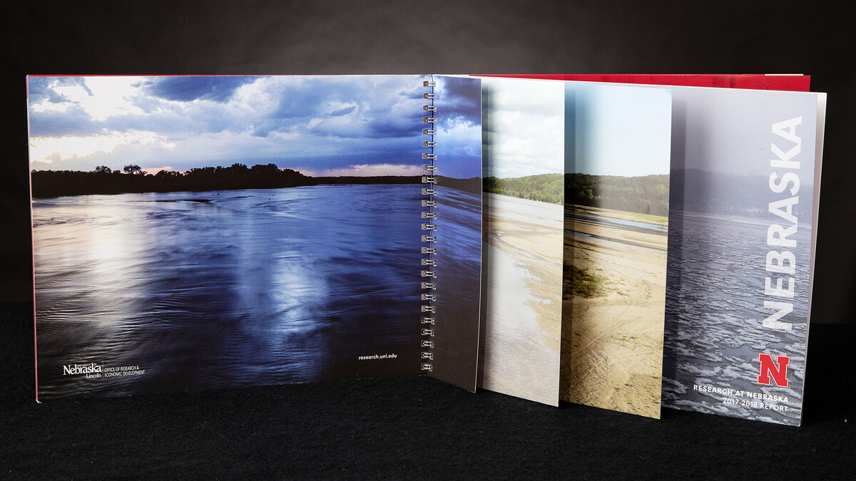 The Platte Basin Timelapse project, led by Michael Forsberg and Michael Farrell, is featured on the cover of Nebraska’s 2017-18 Research Report.
