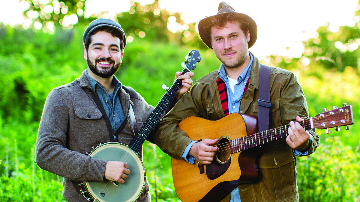 Justin Lansing (left) and Joe Mailander of The Okee Dokee Brothers will perform at the Lied Center for Performing Arts on April 2.