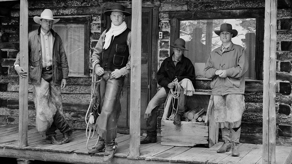 Excerpt of "Edsall Family" by Charles W. Guildner, 1997, gelatin silver print