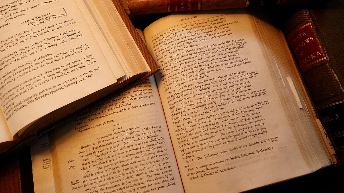 On Feb. 15, 1869, the Nebraska legislature passed the act (pictured) that became the University of Nebraska charter. Nebraska will celebrate the 150th anniversary of the charter on Feb. 15 on City and East campuses.
