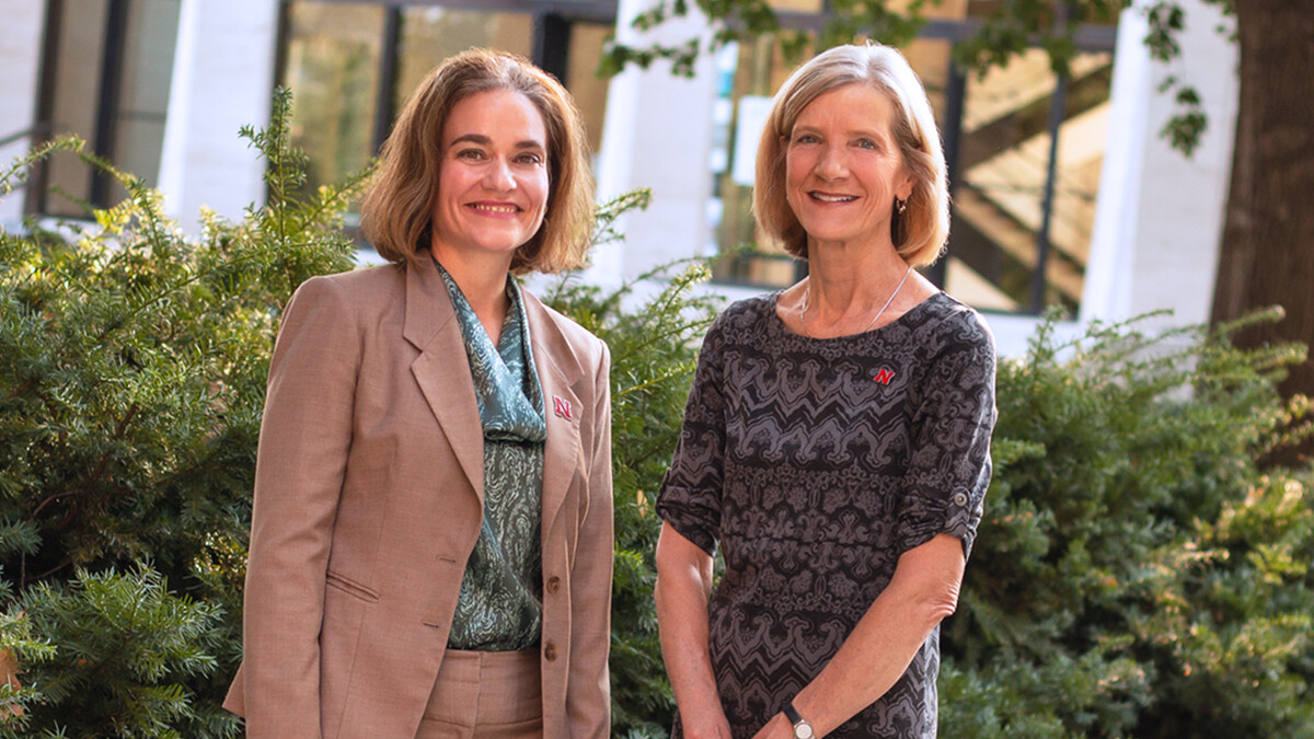 From left, Amanda Witte, CYFS research assistant professor, and Susan Sheridan, CYFS director, are leading efforts to expand the reach of TAPP. (Photo by Kyleigh Skaggs, CYFS)