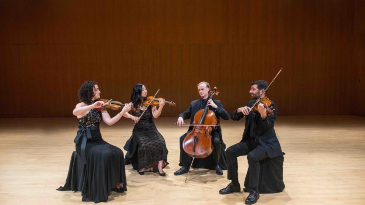 Chiara String Quartet is (from left), Rebecca Fischer, Hyeyung Julie Yoon, Gregory Beaver and Jonah Sirota.