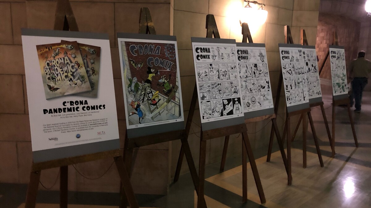 Visit the State Capitol through the end of May to see the display on C’Rona Pandemic Comics