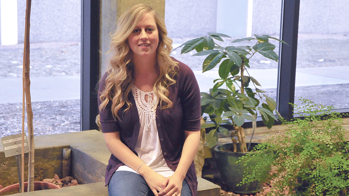 Alissa Anderson, a UNL doctoral candidate in biological sciences, is the first researcher to quantitatively measure the rate of color change in a species of crab spider.