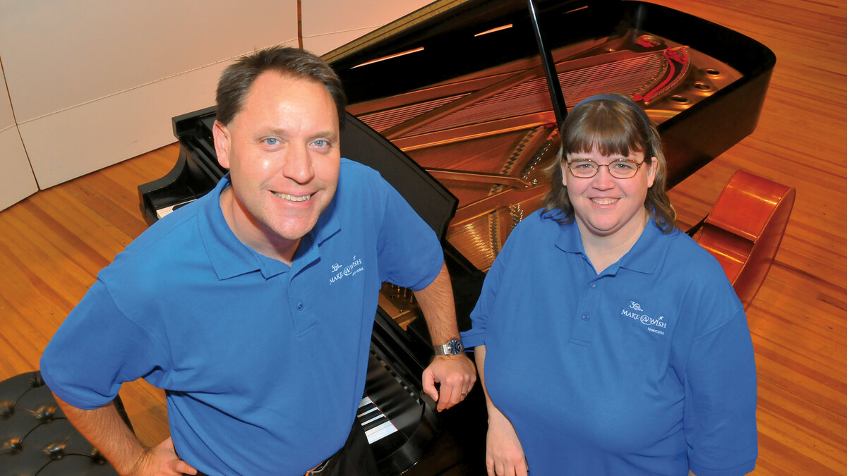 UNL’s Brian Reetz and Joan Kunzman are wish granters for Make-A-Wish Nebraska. Combined, Reetz and Kunzman have worked on 34 wishes made by children with life-threatening medical conditions.