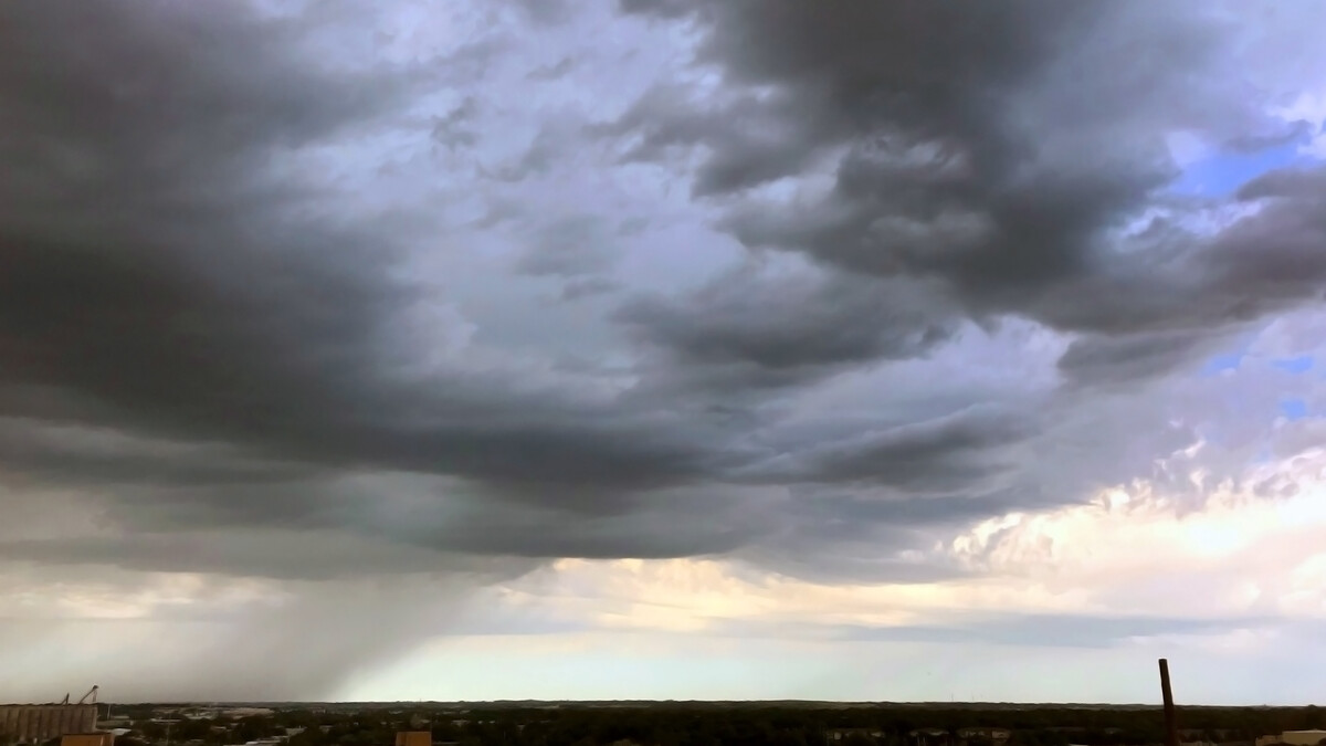 A storm rolls over Lincoln on June 25.