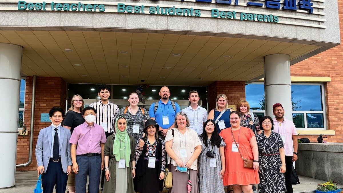 Fulbright Hays Participants Visit a Primary School in Chuncheon, South Korea