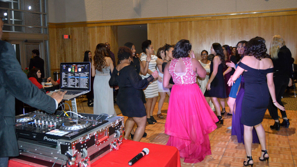 Huskers dance in formal attire during the 2017 Love Gala. The event will kick off Nebraska's observance of Black History Month.