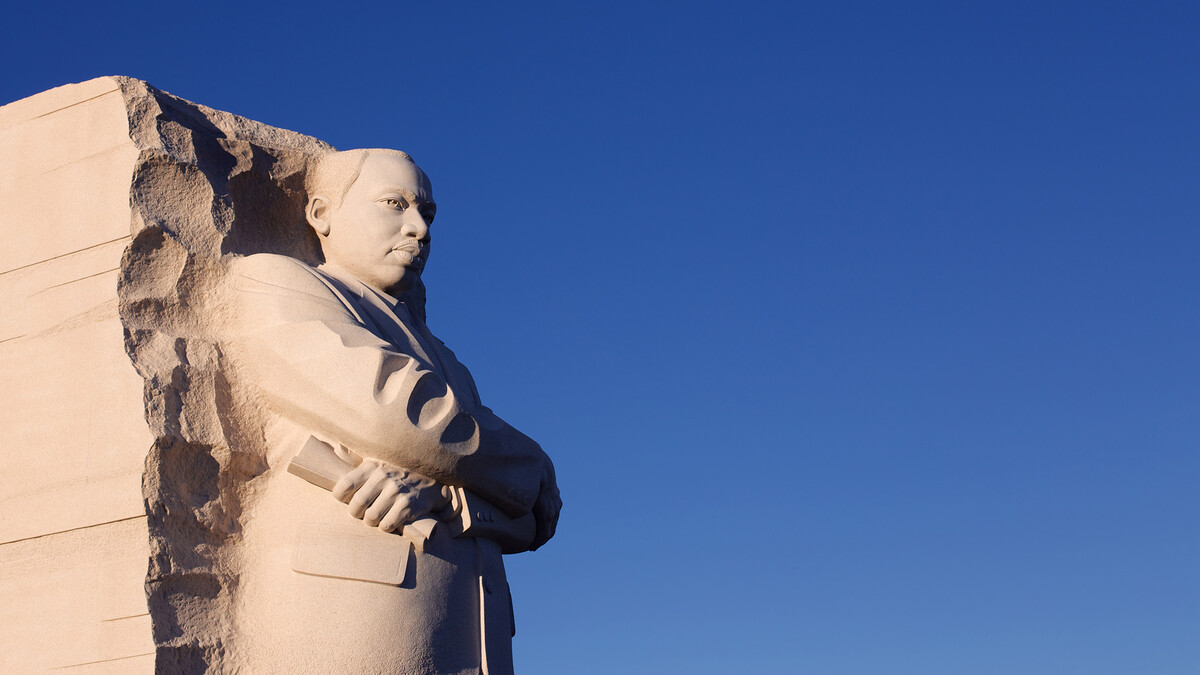 Sculpture of Martin Luther King Jr. at the MLK Memorial in Washington, D.C.