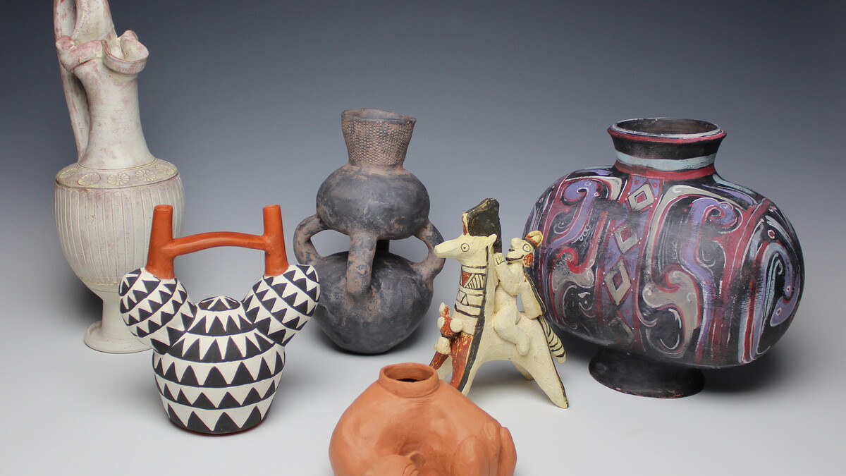 A grouping of objects from the exhibition "Making History." Courtesy photo.