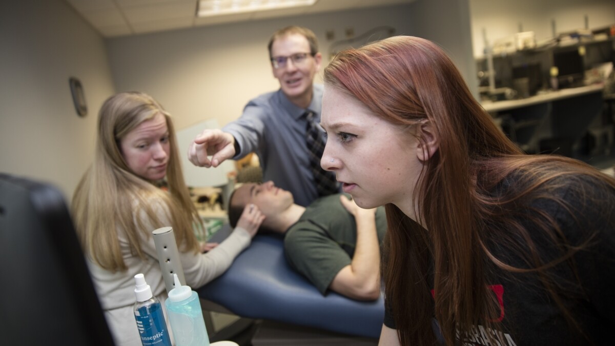 Madison Burger and Allison Porter under the guidance of Dr. Gregory Bashford in the BIBA lab.