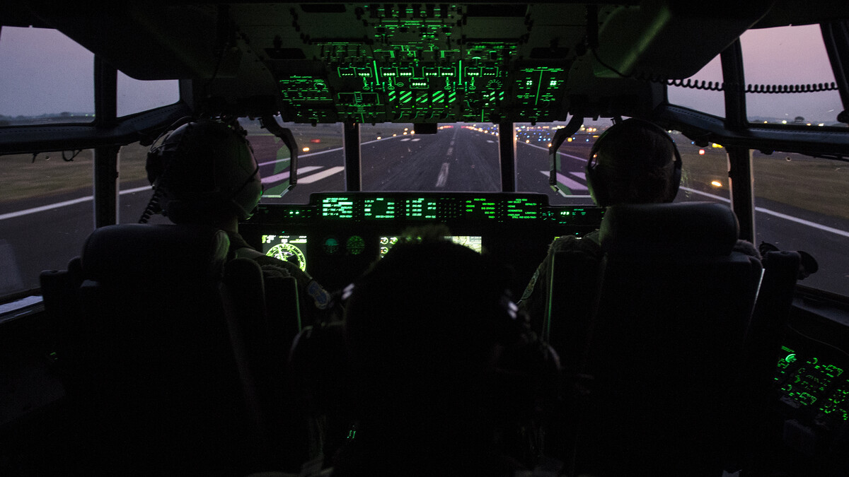 A United States Air Force crew prepares a C-130J Super Hercules for flight. Nebraska will host a two-day USAF listening session on March 22-23.
