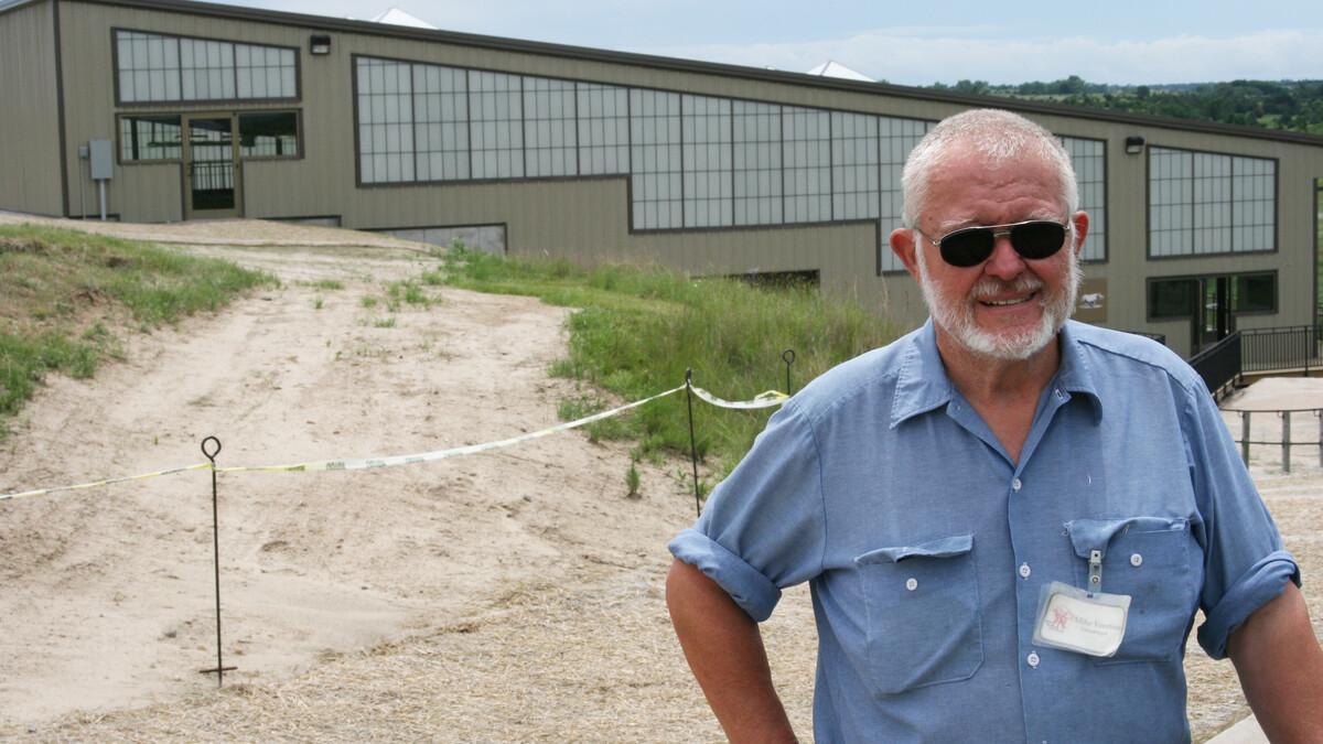 Mike Voorhies, emeritus professor, received the Henry Fonda Award from the Nebraska Tourism Commission for his discovery of and work at Ashfall State Fossil Beds.