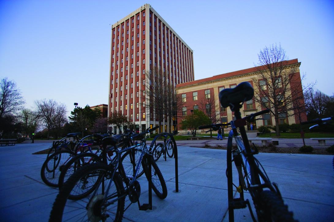 Oldfather Hall (left) is home to UNL's College of Arts and Sciences. The college honored four faculty for outstanding accomplishments in teaching and research.