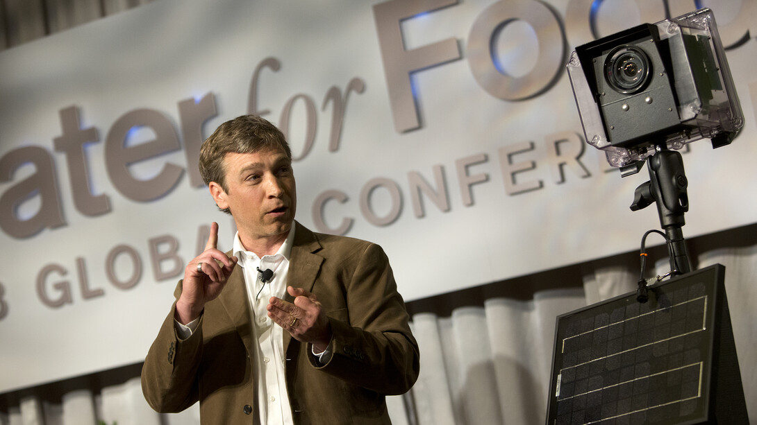 Michael Forsberg discusses a solar-powered digital camera that is used in the Platte Basin Timelapse project. Forsberg recently received the Ansel Adams Award from the Sierra Club.