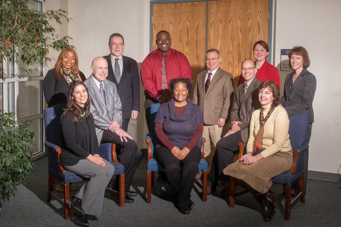 Left to right: Kelli King, Renee Batman, Pat McBride, Dan Hoyt, Andre Fortune, Jeanette Jones, Peter Pinnell, Bill Watts, Heather Ockenfels, Deborah Minter, Amy Goodburn