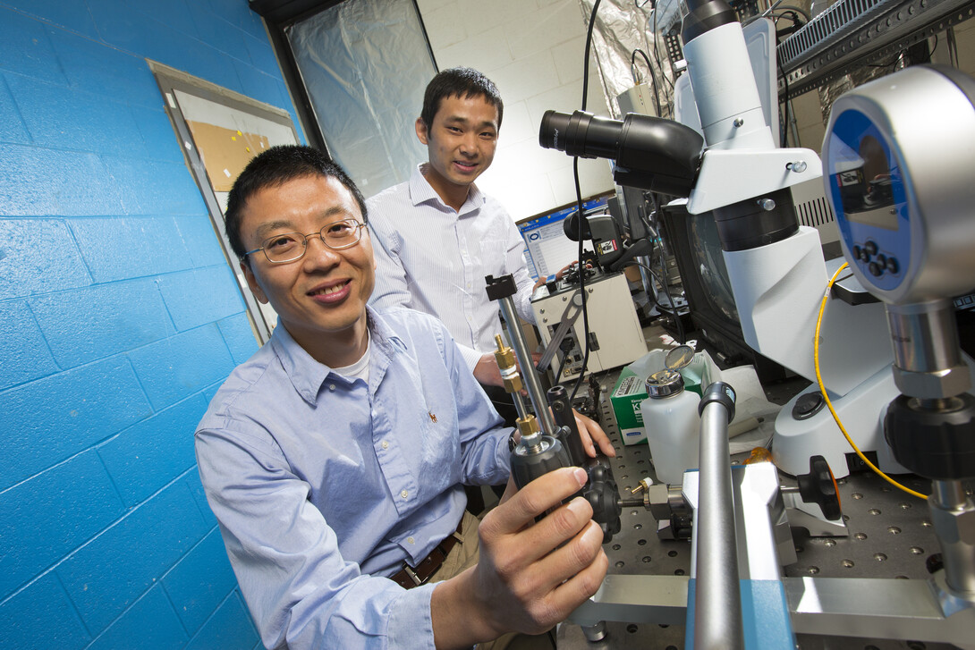 Ming Han (left) and Guigen Liu.