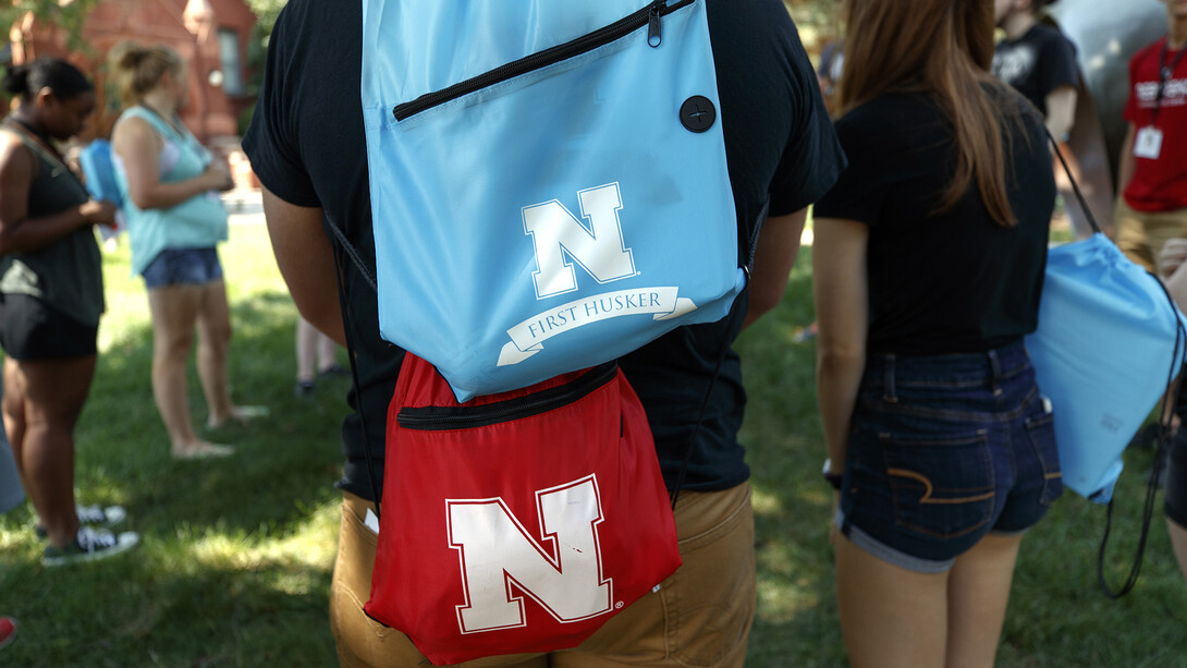 First Husker backpack