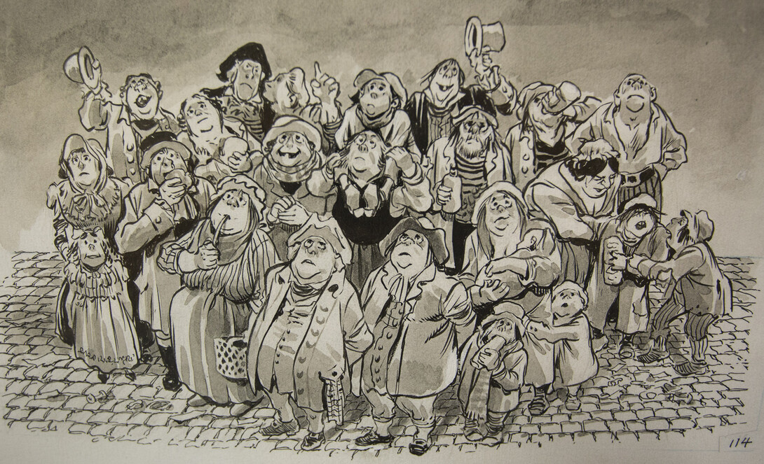 Will Eisner drawing