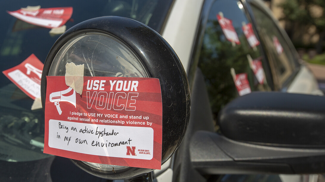 When all three Cover the Cruiser events are complete, the pledge cards will be put on display in the Nebraska Union.