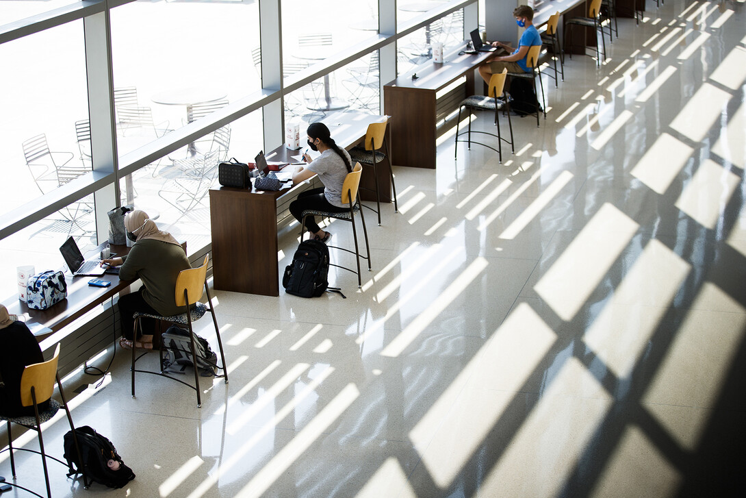 Additional study spaces on campus have been identified for students.