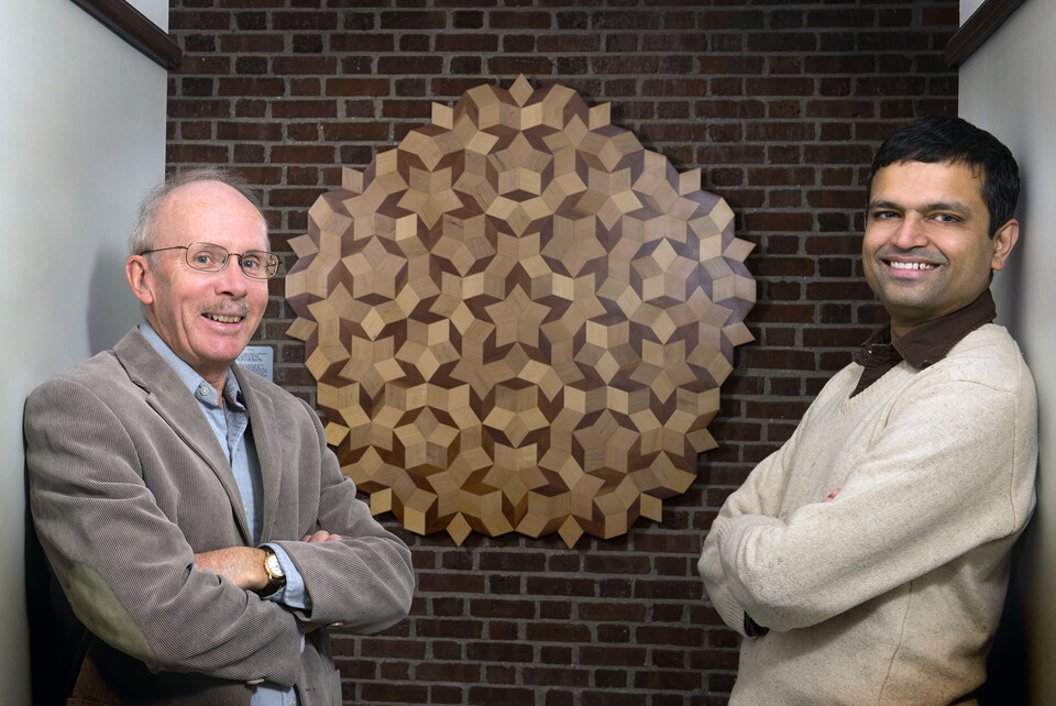 UNL's (from left) John Meakin and Srikanth B. Iyengar have been named fellows of the American Mathematical Society.