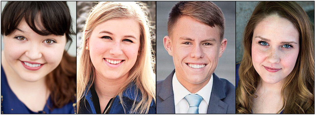 Left to right: Michelle Ingle, Abby Kurth, Dakota Mathew and Susan Twiehaus.