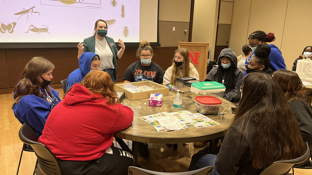 Lincoln Northeast students in the LPS-CASNR Early College and Career STEM Program participate in an immersive event on the University of Nebraska–Lincoln’s East Campus in November.