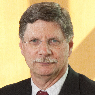 Color portrait of Robert C. Denicola, Margaret R. Larson Professor of Intellectual Property Law Emeritus in the College of Law.