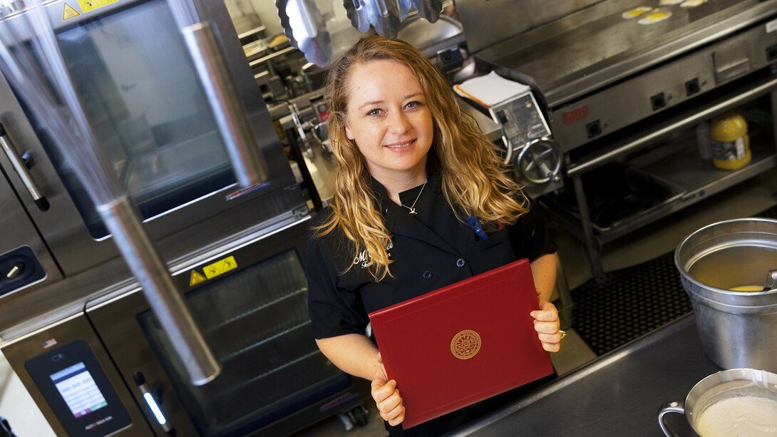 After working for 22 years on campus, Nebraska's Misty Miller will graduate May 8 with a Bachelor of Arts degree, majoring in English.