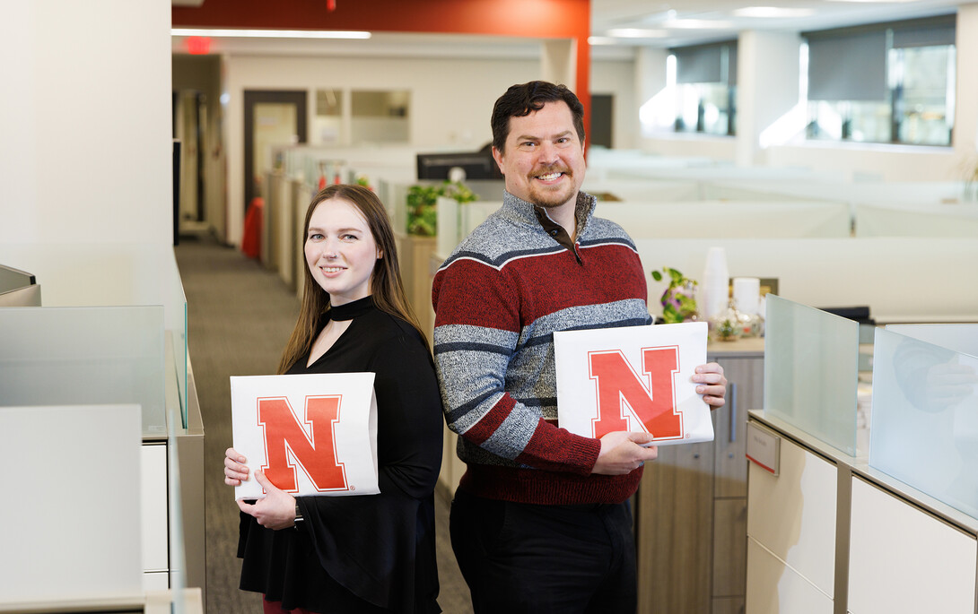 Mary Jane (MJ) Morgan and Scott Krienert are both graduating this month with their masters in Educational Administration. Both work in the registrars office.