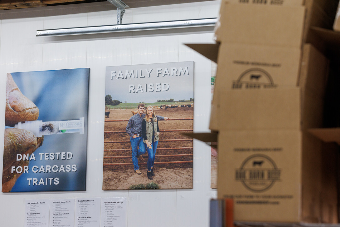 Hannah and Eric Klitz run Oak Barn Beef in West Point, Nebraska.