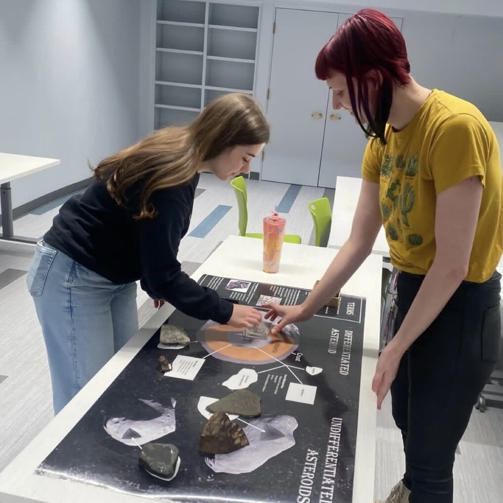 Anastasia Eriksen works in the University of Nebraska Museum.