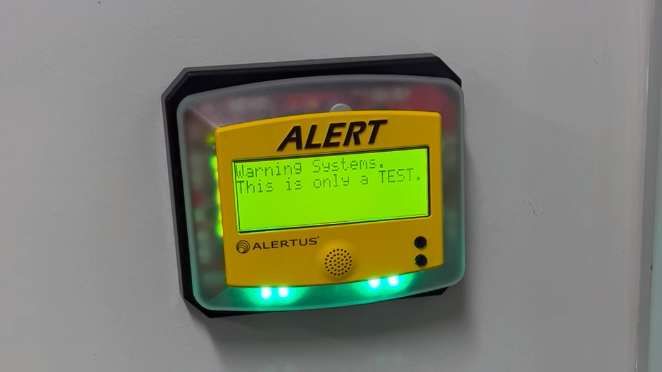 The Alertus Beacon system will be put in campus buildings in the coming weeks. The devices will provide alerts related to emergency situations.