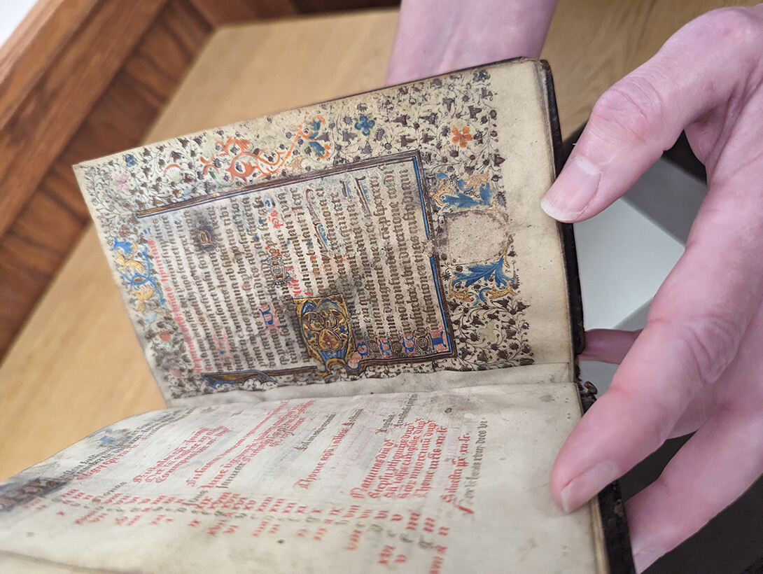 A 15th century book of hours in the University of Nebraska–Lincoln's Archives and Special Collections