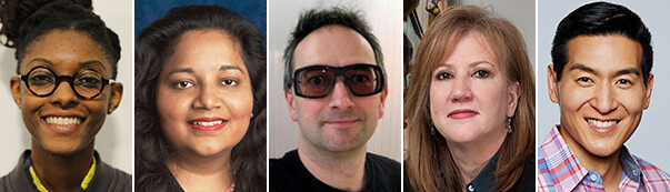 (From left) Ashley Baccus-Clarke, Preeta Bansal, Tom Barker, Susan Bonds and Tim Chang