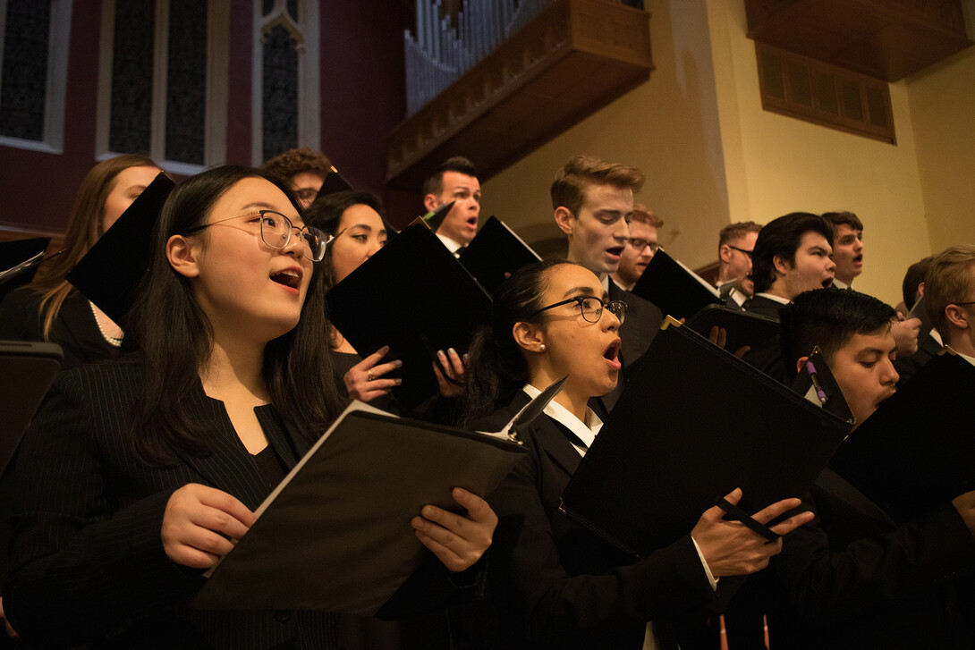 Evening of Choir on March 8 will feature University Singers, Chamber Singers and University Chorale performing at the Newman Center.