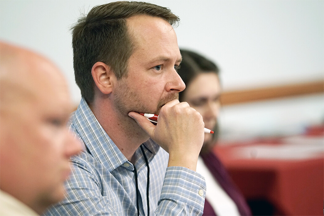 A participant from the climate and planning session in May. 