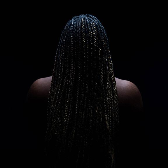 This untitled piece by Danielle Young is part of the 2018 Juried Undergraduate Art Exhibition on display through Feb. 16. The artwork, an archival pigment print, is part of Young's “Black: Genesis" series.