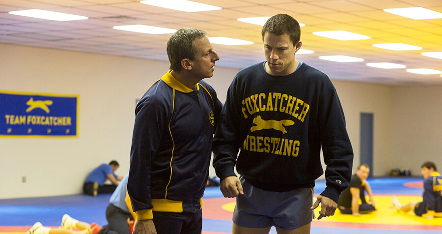 Steve Carell and Channing Tatum star in "Foxcatcher," opening Jan. 16 at UNL's Mary Riepma Ross Media Arts Center.