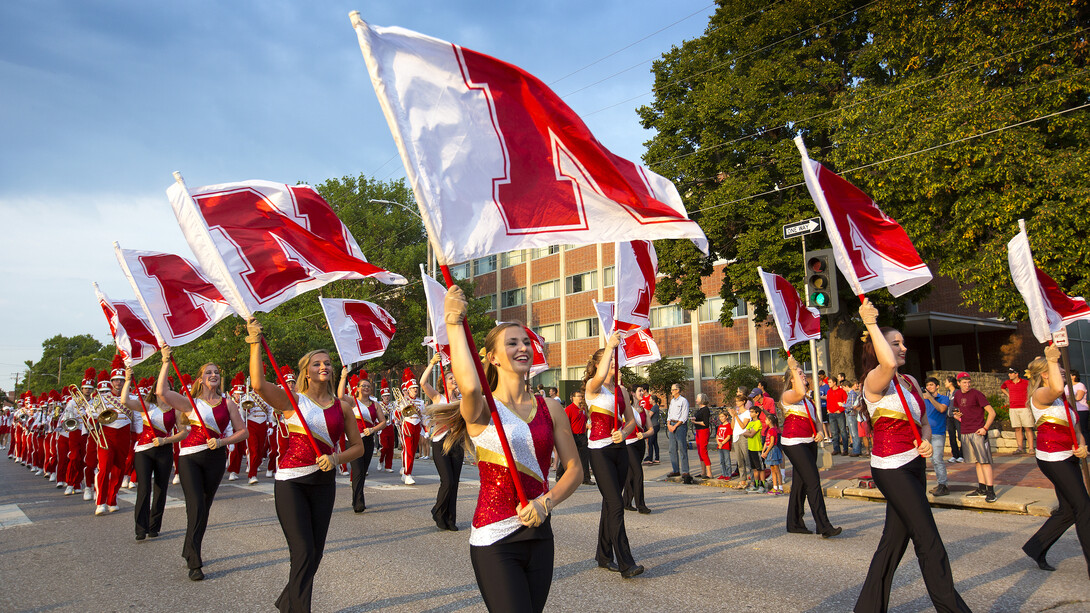 A photo from a Husker Homecoming Parade of the past.