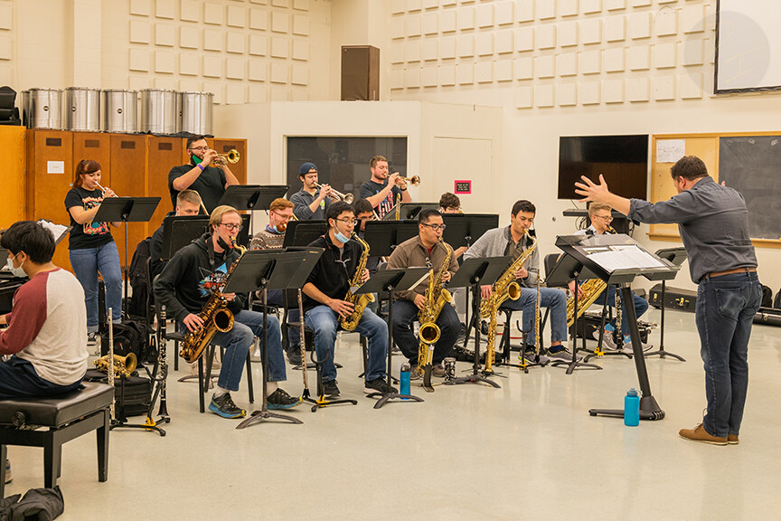 The Jazz Orchestra and Jazz Singers will perform March 9 in Kimball Recital Hall.