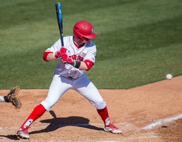 Huskers at bat