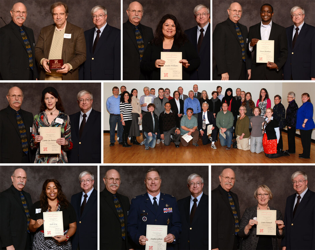 More than 140 faculty and staff were honored by the UNL Parents Association on Feb. 8.